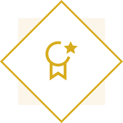 Berkshire Mediation Gold emblem with star and ribbon design.